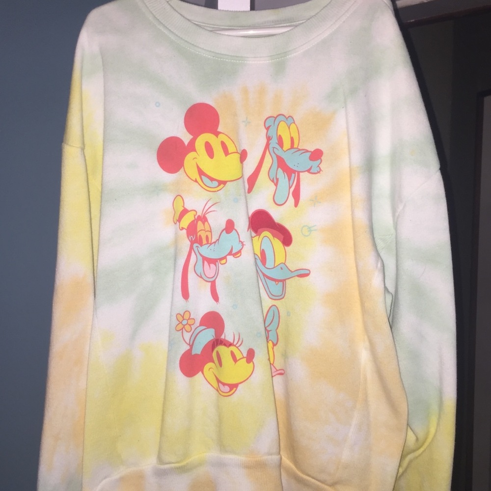 Pastel Tie Dye Disney Sweatshirt